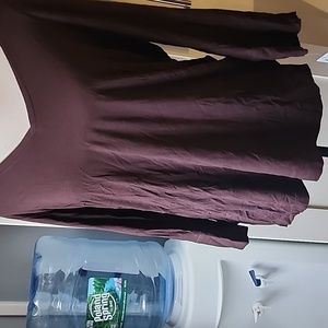 Satori Brown V-neck Shirt